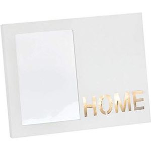 GLOREX 6 2027 302 - Fotolijst met verlicht opschrift ""Home"" van karton, werkt op batterijen, ca. 23 x 18 x 2 cm, blikvanger voor je foto, kan worden gepersonaliseerd