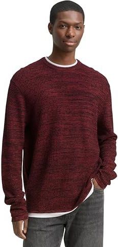 Tom Tailor Denim - Gebreide Pullover - Mêlee - Regular Fit - Katoenmix