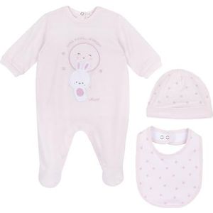 Chicco Jumpsuit, Pet En Grote Cadeauset uniseks-baby, Roos, 3M, Design in Italië