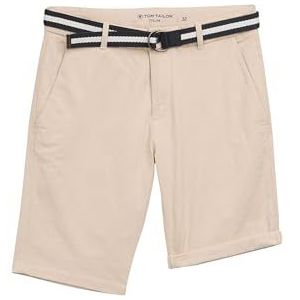TOM TAILOR Bermuda shorts voor heren, 34679 - Beige White Bean Dobby, 30