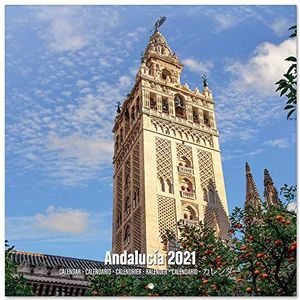 Grupo Erik Andalucia 2021 Wandkalender 11,8 x 11,8 inch (16 maanden) Familie Planner Kalender 2021