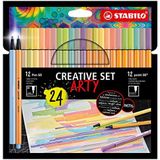 STABILO ARTY Creative Set- Pen 68 en point 88 - Etui Met 24 Stuks