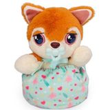 BABY PAWS Mini Shiba Inu, puppy pluche dier met geluiden, overal mee naartoe te nemen dankzij de tas, speelgoed cadeau voor meisjes en jongens vanaf 3 jaar