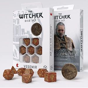 Q-Workshop 91392 Dice Set: Vesemir – The Wise Witcher (7) accessoires, meerkleurig