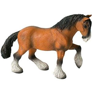 Bullyland 62666 - speelfiguur, Shire Horse Wallach, liefdevol met de hand geschilderd figuur, PVC-vrij, leuk cadeau voor jongens en meisjes om fantasierijk te spelen