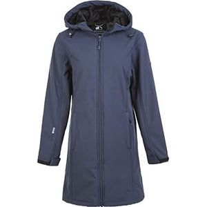 Whistler NAMOL W-PRO 10000 Softshelljas voor dames, waterdichte overgangsjas voor dames, outdoorjas voor regen en wind, lange regenjas in sportief design