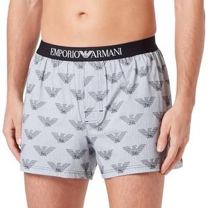 Emporio Armani Heren Classic Pattern Mix Boxer Shorts, eagle print, L