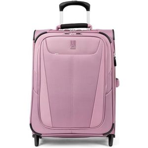 Travelpro Maxlite 5 Softside Uitbreidbare Rechtopstaande Bagage met 2 wielen, lichte koffer, voor dames en heren, Orchidee Roze Paars, Carry-on 20-Inch, Maxlite 5 Softside Lichtgewicht Uitbreidbare