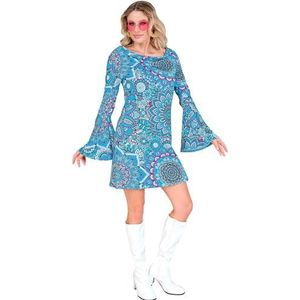 Widmann - Kostuum jaren 60-jurk, hippie, reggae, Flower Power, Disco Fever, Schlagermove