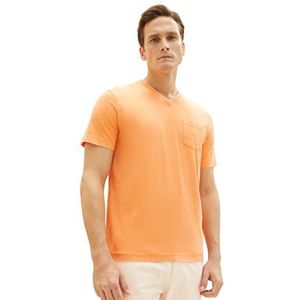 TOM TAILOR Heren 1036432 T-shirt, 22195-Fruity Melon Orange, XL, 22195 - Fruity Melon Orange, XL