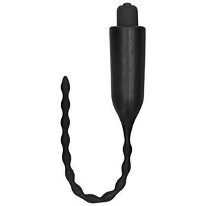 Shots ElectroShock - E-Stimulation Vibrating Urethral Sounding Plug - Black