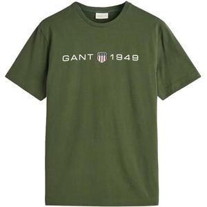 Bedrukt Graphic SS T-shirt, pine green, S