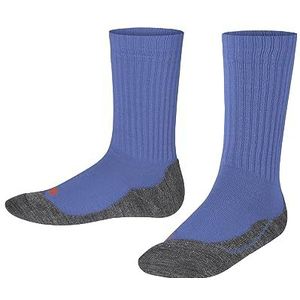 FALKE Uniseks-kind Sokken Active Warm K SO Wol Dik ademend 1 Paar, Blauw (Azure 6327), 23-26