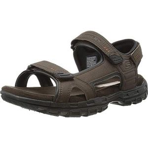 Skechers Heren Louden Fisherman Sandaal, Bruin, 41 EU