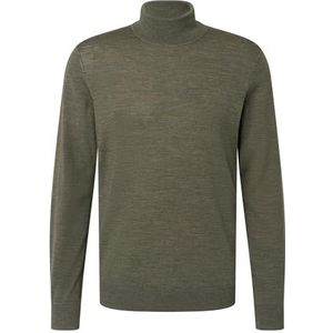 Merinowol - Coltrui - Olijf - Regular Fit - Lange Mouwen