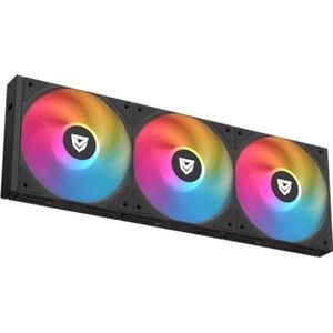 Nfortec Stellar Trifan Kit 3 ventilator ARGB 120mm Easy Click 1800RPM Ultra stil zwart