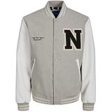 JACK & JONES Jorcollege Wool Bomber Noos Herenjas, Crockery., XXL