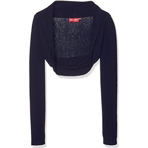 Gol Heavy-Jersey Bolero jas voor meisjes, blauw (midnight blue 1), 134/140 cm