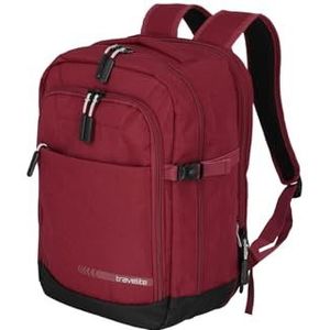 Travelite Handbagage-rugzak, laptoprugzak van 13 inch, kick off, cabin rugzak, praktische rugzak met opsteekfunctie, 40 cm, 20-23 liter, rood, 40 EU, Klassiek