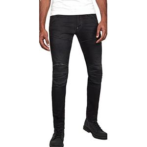 G-STAR Heren 5620 3D Zip Knee Skinny Fit Jeans, Donker verouderd zwart, 38W / 36L