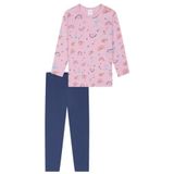 Schiesser - Pyjamaset - Paars - 100% Biologisch Katoen - Voor Meisjes