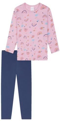 Schiesser - Pyjamaset - Paars - 100% Biologisch Katoen - Voor Meisjes