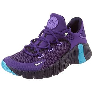 Nike Free Metcon 4 Sneakers voor dames, Diep Paars Nauwelijks Volt Zwart Blauw, 36 EU