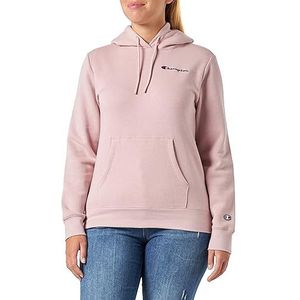 Champion Legacy American Classics W-Script Logo Light Powerblend fleece sweatshirt met capuchon voor dames, Roze, M