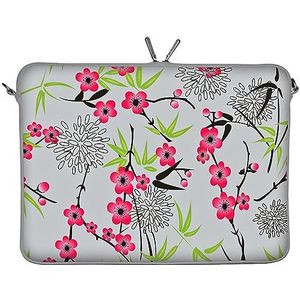 Digittrade designer beschermhoes voor laptops, tablets, notebooks, MacBooks en Netbooks 15.6 inch LS104 Sakura