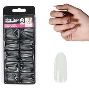 Glam'Up Paris kunstnagels, amandel, nr. 147, transparant, 100 stuks