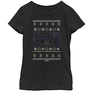 Marvel Hawkeye Ugly Christmas Sweater Style Poster Meisjes T-shirt, zwart, XS, zwart, XS, zwart, XS