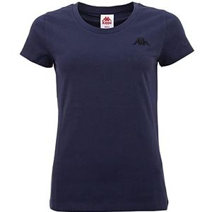 Kappa Deutschland T-shirt voor dames, jurk blues, normaal, jurk, blauwtinten, L