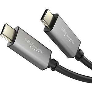 KabelDirekt - USB C kabel - 1 m - (universeel USB-C, video en dataoverdracht, Gen2, stroomvoorziening tot PD 4 (60 W), geïntegreerde chip)