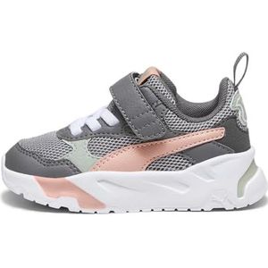 PUMA Trinity AC+ INF Sneakers voor baby's, uniseks, grijs (Concrete Gray-Poppy Pink-Cool), donkergrijs, 26 EU, Concrete Gray Poppy Pink Cool Dark Gray, 26 EU
