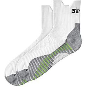 Erima uniseks-kind Basic Running sokken (2181909), wit, 31-34