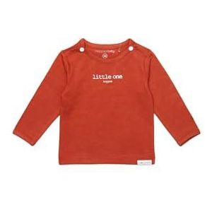 Noppies T-shirt met tekst voor baby U Tee Ls Hester, uniseks, bruin (Spicy Ginger P557), 50 cm