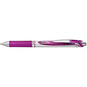 Pentel BL77-V4X EnerGel Gel rollerball met drukmechanisme, 0,7 mm kogeldiameter = 0,35 mm lijndikte, navulbaar, 1 stuk, magenta