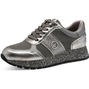 Tamaris - Lage Damessneaker - Zilver - Vegan - 1-23727-42 919