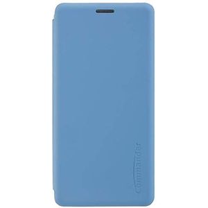 COMMANDER Boekenkast CURVE voor Samsung A505 Galaxy A50/ A307 Galaxy A30s Soft Touch Light Blue