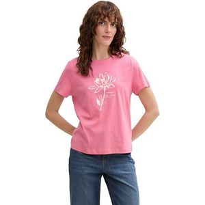 TOM TAILOR T-shirt voor dames, 15116 - Bright Rose, XL