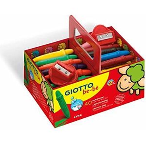 GIOTTO be-bè 4627 00 - Schoolpack, waskrijt, op kleur gesorteerd, 40 waskrijten