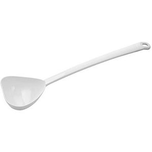 Dr. Oetker 2713 Opscheplepel 30 cm Pure White, keukenhulp met elegant design van nylon, lepel voor gecoate potten en pannen hittebestendig & vaatwasmachinebestendig Kleur: wit Hoeveelheid: 1 stuk