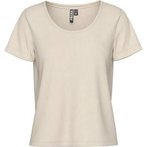 Pieces - Sophie - T-shirt - Dames - U-hals - Korte Mouwen - Normale Pasvorm
