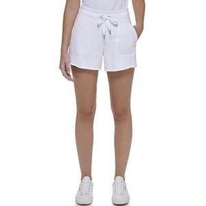 Calvin Klein Performance Pf2s8849-wht-small damesshorts, wit/weelderige tuin, klein, Wit/weelderige tuin, S