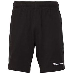 Champion Legacy Icons Pants - Small Script Logo Athletic Jersey Combed Bermuda Shorts, Zwart, XL Heren SS24, Zwart, XL