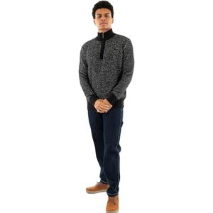 Kaporal, Herentrui, regular fit, lange mouwen, opstaande kraag, model Bart, kleur zwart, maat S, Zwart, S