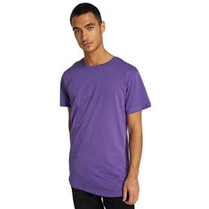 Urban Classics Heren T-shirt Shaped Long Tee effen kleur, lang gesneden mannenshirt, verkrijgbaar in vele verschillende kleuren, maten XS- 5XL, Ultraviolet, XS