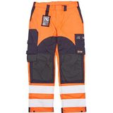 Blaklader 158815135389C46 Multinorm Inharent werkbroek, High Vis Oranje/Marineblauw, maat C46