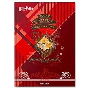 Harry Potter dagboek voor school, niet gedateerd, 10 maanden, september - juni, schoolplanner met Wizarding World – harde kaft – afmetingen 11 x 15 cm – 352 pagina's – kaart van de malandrien