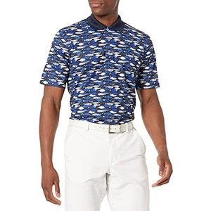 Amazon Essentials Men's Sneldrogend golfpoloshirt met normale pasvorm (verkrijgbaar in grote en lange maten), Blauw Vis, XS